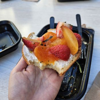 Rise Bagels - A half eaten Farmer John's CUS IT WAS SO DELICIOUS - Bagels Near Me - Irvine, California Rise Bagels - A half eaten Farmer John's CUS IT WAS SO DELICIOUS - Bagels Near Me - Irvine, California