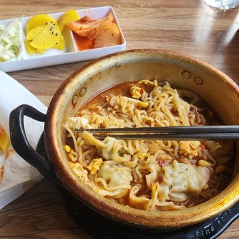 Moon's Korean Kitchen - Raman with chicken dumplings - Korean Near Me - Kyburz, California