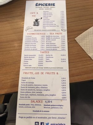 Menu photo 5 Epicerie Barcelona, B Menu photo 5 Epicerie Barcelona, B