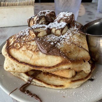 Sky Blue Cafe - Banana Nutella French toast pancakes - Coffee & Tea Near Me - Nashville, Tennessee Sky Blue Cafe - Banana Nutella French toast pancakes - Coffee & Tea Near Me - Nashville, Tennessee