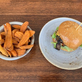 Macelleria - Side of swear potatoe fries and fungo burger - Burgers Near Me - Bondi Beach, NSW