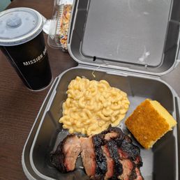 Brisket with mac and cheese Brisket with mac and cheese