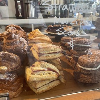 Quail and Condor - Strawberry marzipan scones ($6) - Coffee & Tea Near Me - Healdsburg, California Quail and Condor - Strawberry marzipan scones ($6) - Coffee & Tea Near Me - Healdsburg, California