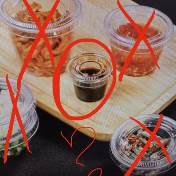 Elmora BBQ 2 - Legitimately the size of their sauces to go! You gotta be kidding me. - Barbeque Near Me - South Plainfield, New Jersey