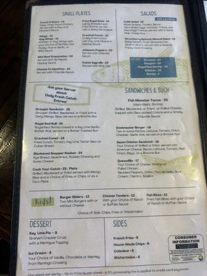 Menu photo 1 White Tarpon Key West, FL Menu photo 1 White Tarpon Key West, FL