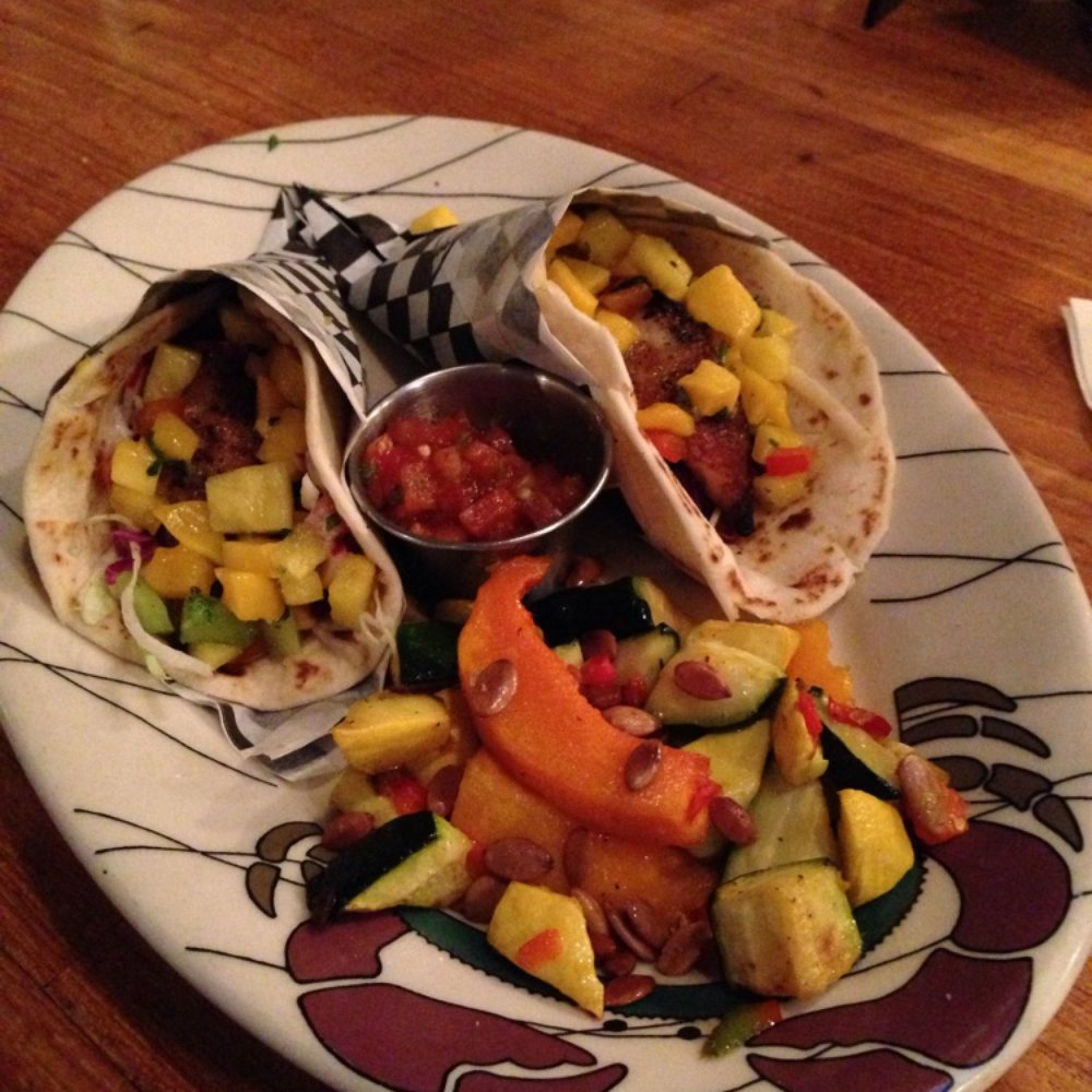 Chinook's - Rockfish tacos with mango salsa. - Seafood Near Me - Seattle, Washington