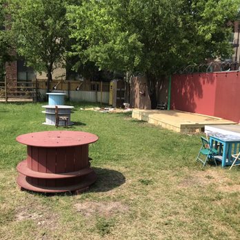 Jamaica Cabana Restaurant - Outdoor dining. Really neat area with stage set up for performers. This place is going to be HOT!! - Caribbean Near Me - Dallas, Texas