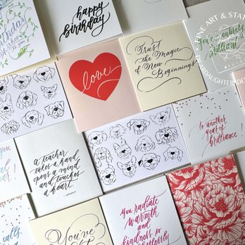 Dear Daughters Design - Shop for stationery and paper goods online at DearDaughtersDesign.com and we will have it delivered to you same-day with a service fee. - Calligraphy Near Me