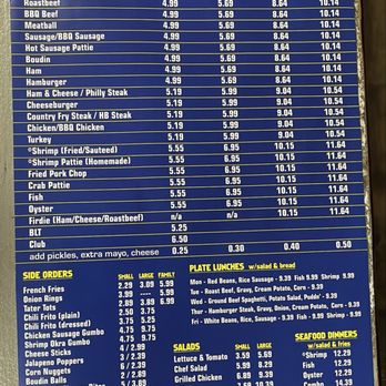 Bayou Blue PO Boys - Updated menu (for 2026) - American Near Me - Houma, Louisiana Bayou Blue PO Boys - Updated menu (for 2026) - American Near Me - Houma, Louisiana