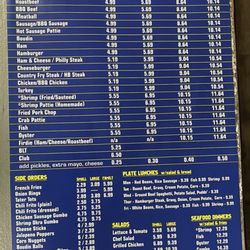 Bayou Blue PO Boys - Updated menu (for 2026)