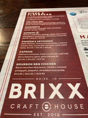 Menu photo 2 Brixx Craft House Boise, ID Menu photo 2 Brixx Craft House Boise, ID