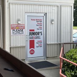 Junior's Bar & Grill - Hours of operation.