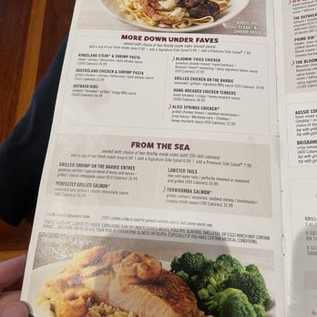 Outback Steakhouse - Menu - Steakhouses Near Me - Westminster, California Outback Steakhouse - Menu - Steakhouses Near Me - Westminster, California