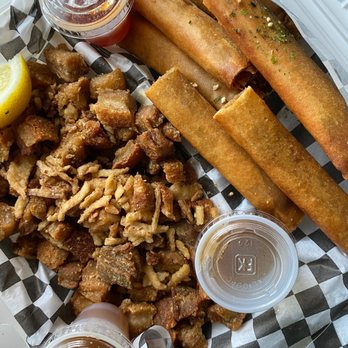 Enseamada Cafe - Crispy pork belly bites and lumpia - Filipino Near Me - Everett, Washington
