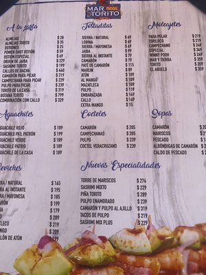 Menu photo 2 Mariscos el Torito Cabo San Lucas, BCS Menu photo 2 Mariscos el Torito Cabo San Lucas, BCS