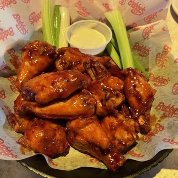 Bubba's 33 - Raspberry Chipotle flavored wings - Burgers Near Me - San Antonio, Texas Bubba's 33 - Raspberry Chipotle flavored wings - Burgers Near Me - San Antonio, Texas