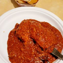 Grecian Corner - Moussaka served with bread