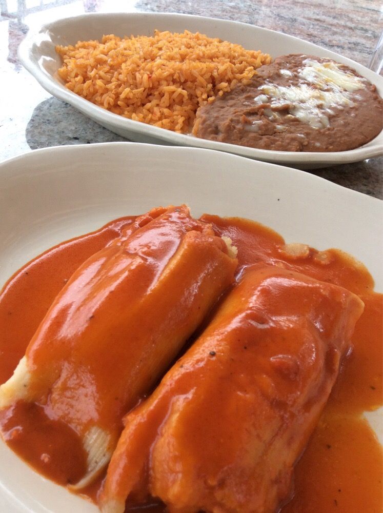 Tamales with rice and beans Yelp