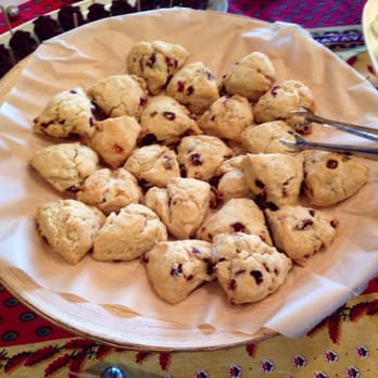 Greenleaf Platters - Cranberry orange scones with lemon glaze - Caterers Near Me