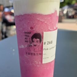 Dont Yell At Me - Pink Lychee Smoothie with cheese foam
