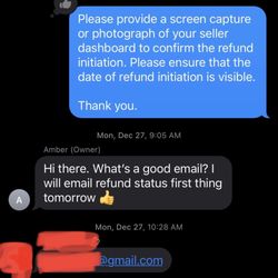 Pack Pride Academy - Amber originally agreed to refund November 15. My wife and I have still not received confirmation of refund (January 29, 2022).