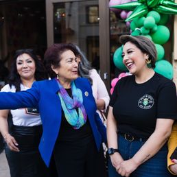 Exterior outside entrance of Brew-N-Krew Ale House - Senator Anna Caballero at Grand Opening - Salinas, California Exterior outside entrance of Brew-N-Krew Ale House - Senator Anna Caballero at Grand Opening - Salinas, California