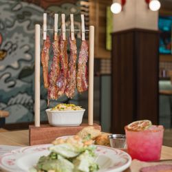 J. Leinenkugel's Barrel Yard - Hanging Bacon