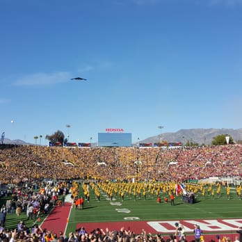 Rose Bowl Stadium - Stealth Fly Over before the game began. So cool! - Stadiums & Arenas Near Me - Pasadena, California Rose Bowl Stadium - Stealth Fly Over before the game began. So cool! - Stadiums & Arenas Near Me - Pasadena, California