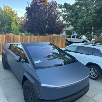 Simple Solutions US - Cybertruck wrap - Home Window Tinting Near Me Simple Solutions US - Cybertruck wrap - Home Window Tinting Near Me