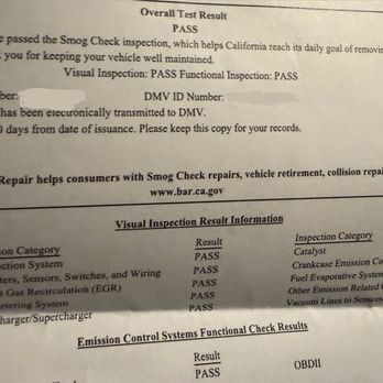 Quik Smog Star-Mountain View - Excellent service. My baby passed! - Smog Check Stations Near Me - Mountain View, California