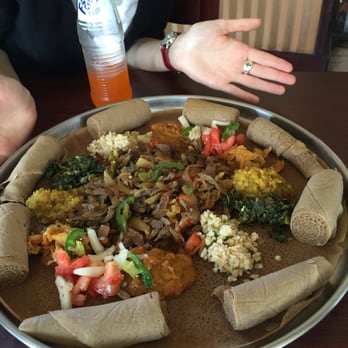 Arif Cafe - Tibs and veggie combo - Ethiopian Near Me - Dallas, Texas Arif Cafe - Tibs and veggie combo - Ethiopian Near Me - Dallas, Texas
