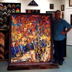 Creative Framing & Blue Water Gallery - Salida Artist Painting