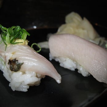 Sushi Sasabune - (L) Jack fish, or PAPIO (R) yellowtail, or HAMACHI - Sushi Bars Near Me - Honolulu, Hawaii Sushi Sasabune - (L) Jack fish, or PAPIO (R) yellowtail, or HAMACHI - Sushi Bars Near Me - Honolulu, Hawaii