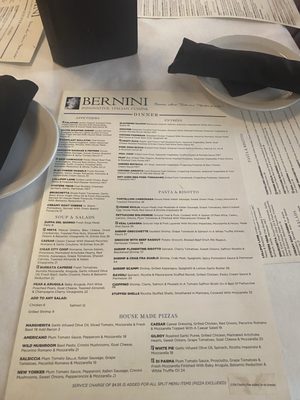 Menu photo 1 Bernini Tampa, FL