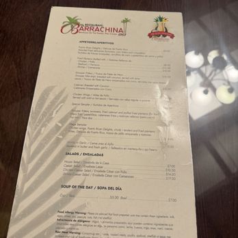 Barrachina - Menu - Seafood Near Me - San Juan, Puerto Rico Barrachina - Menu - Seafood Near Me - San Juan, Puerto Rico
