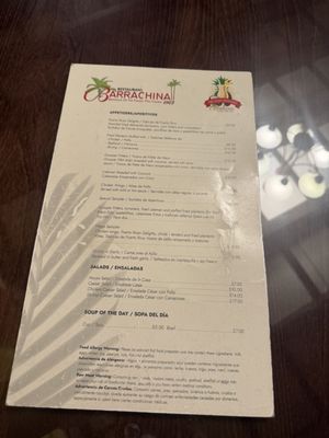 Menu photo 1 Barrachina San Juan, PR Menu photo 1 Barrachina San Juan, PR
