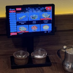 Order on the screen, but they also give menus Order on the screen, but they also give menus