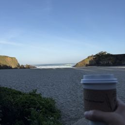 Coffee at Jug handle beach