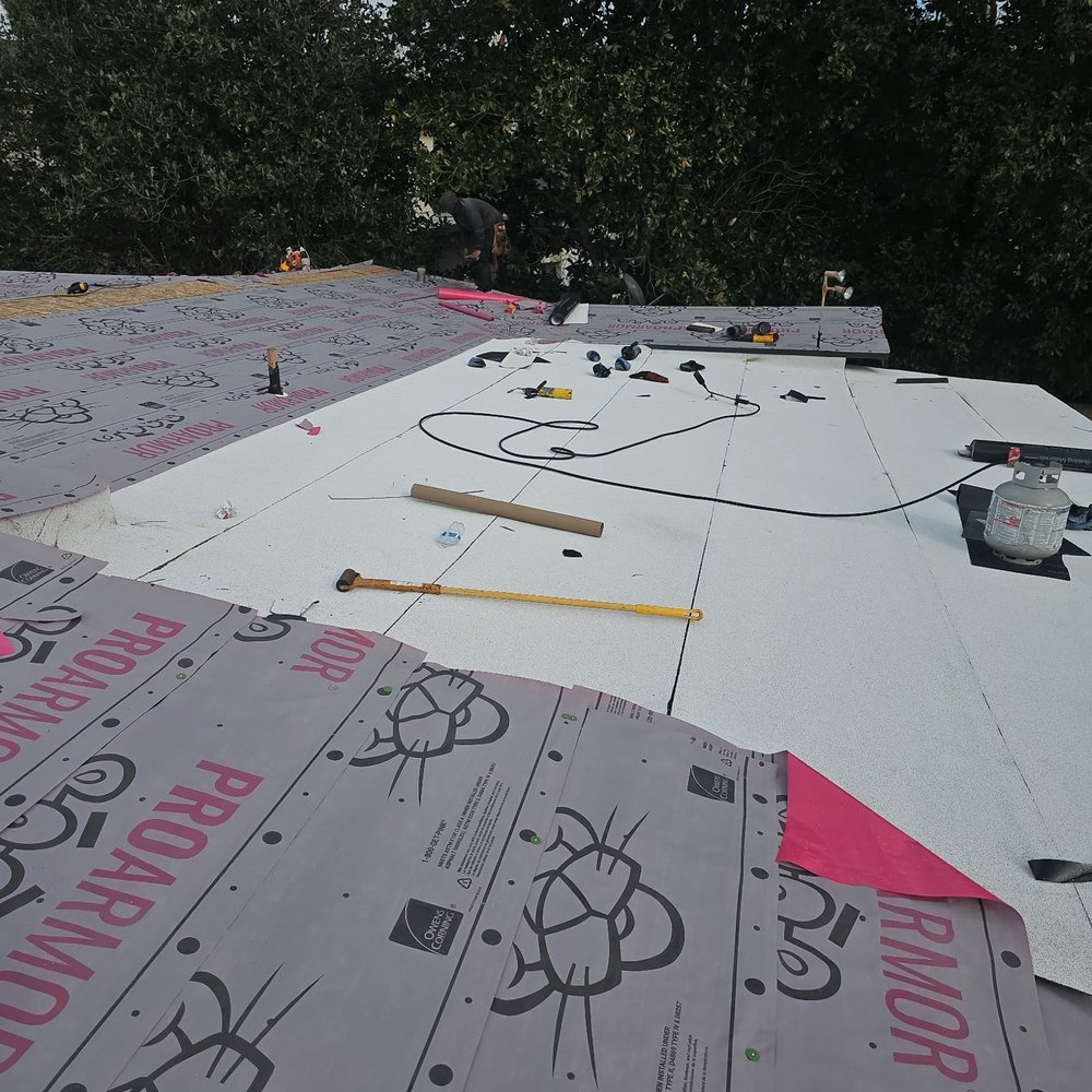 Golden Eagle Roofing Services - Underpayment and torch down for flat roof - Roofing Near Me - Granada Hills, California