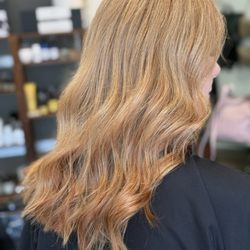 Wisp Organic Salon - Strawberry blonde balayage