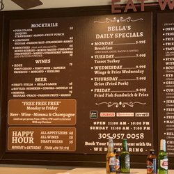 Bella's Latin & Caribbean Bistro - Menu