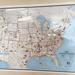 Mel's Cajun Fried Chicken & Catfish - The map people from all around put push pins on.