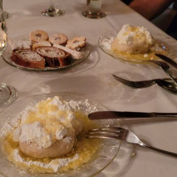 Monastery Restaurant - Knedle with blackberry, other with raspberry and some cukrovy. - Modern European Near Me - Norfolk, Virginia Monastery Restaurant - Knedle with blackberry, other with raspberry and some cukrovy. - Modern European Near Me - Norfolk, Virginia