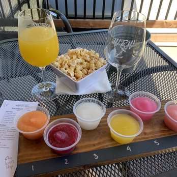 Wilson Family Winery - Wine slushee tasting and popcorn - Wine Tasting Room Near Me - Lodi, California