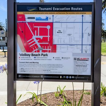 Oxnard Beach Park - Tsunami Evacuation Routes - Beaches Near Me - Oxnard, California Oxnard Beach Park - Tsunami Evacuation Routes - Beaches Near Me - Oxnard, California