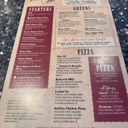 Wide ranging menu with bar classics and some plated entrees (as of 06/26). Wide ranging menu with bar classics and some plated entrees (as of 06/26).