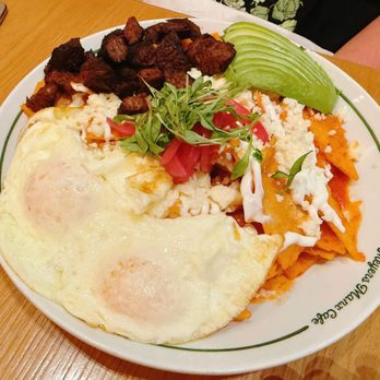 Meyers Manx Cafe - Chips Breakfast Chilaquiles - New American Near Me - Los Angeles, California