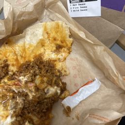 Cheesy Double Beef Burrito