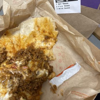 Taco Bell - Cheesy Double Beef Burrito - Fast Food Near Me - Fallbrook, California