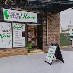 Prairie State Hemp - Prairie State Hemp Store Front CBD , THC and THCa products at Prairie State Hemp local downtown hemp and cannabis dispensary Springfield Ill